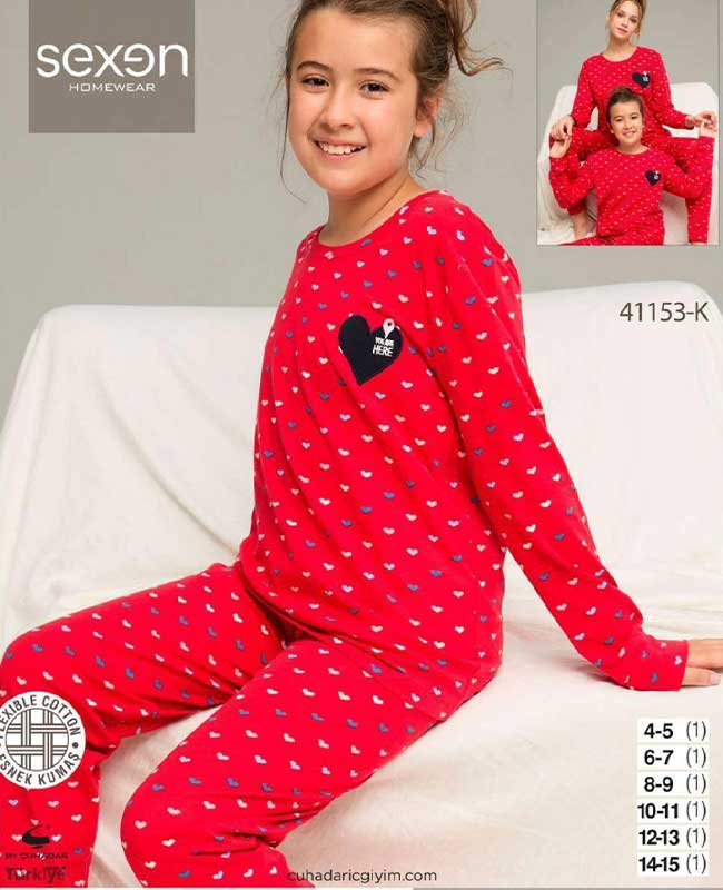 بلوز شلوار دخترانه سکسن کد41153-K