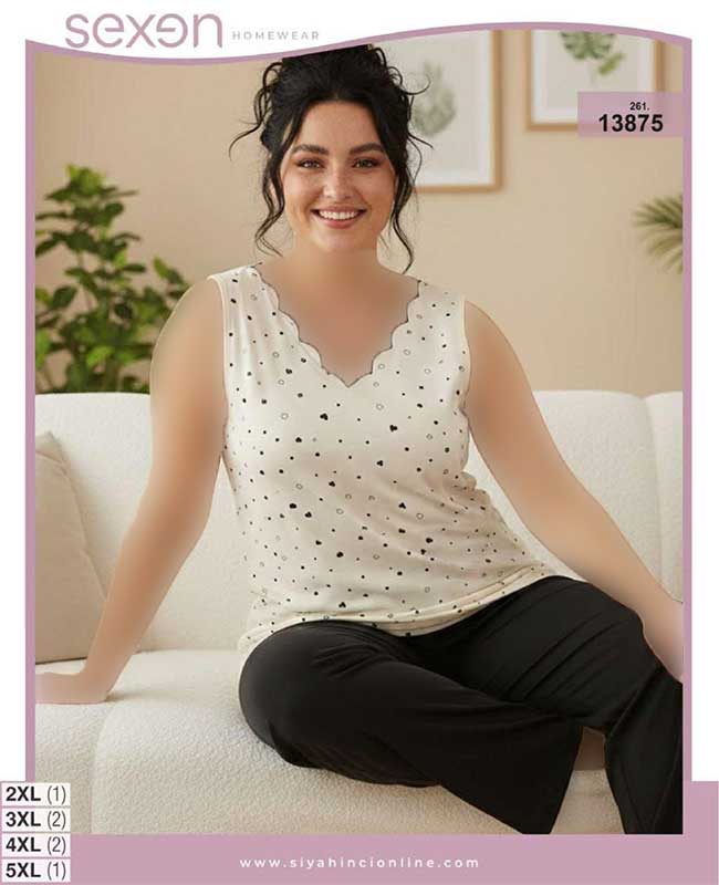 تاپ شلوار بیگ سایز sexen کد 13875 تاپ شلوار بیگ سایز sexen کد 13875