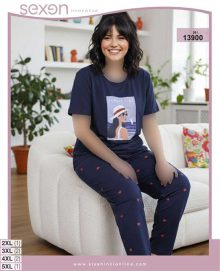 تیشرت شلوار بیگ سایز sexen کد 13900