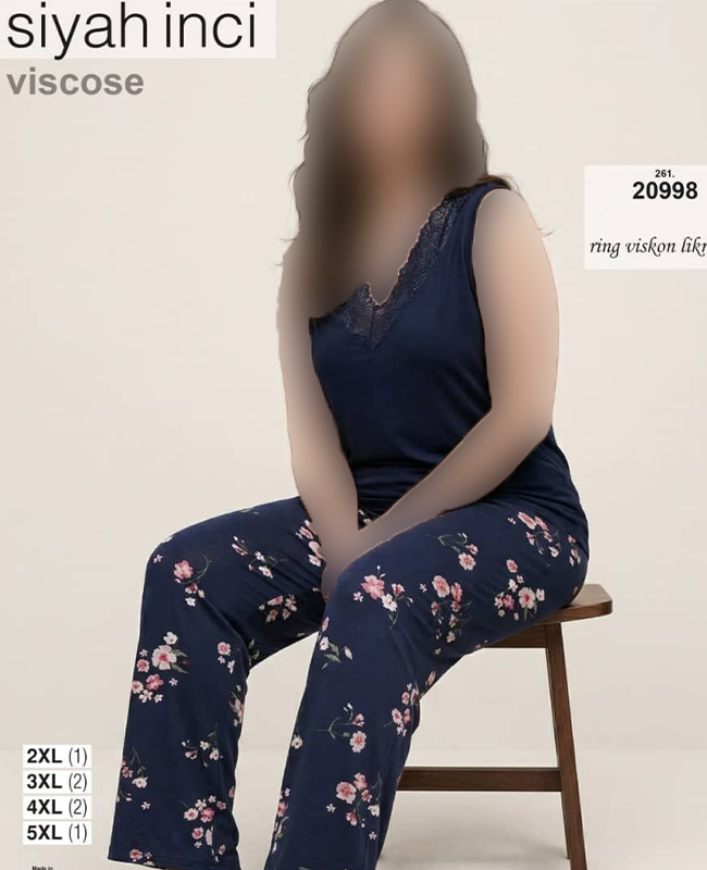 تاپ شلوار بیگ سایز siyah inci کد 20998 تاپ شلوار بیگ سایز siyah inci کد 20998