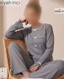بلوز و شلوار سایز نرمال siyah inci کد 11-23522