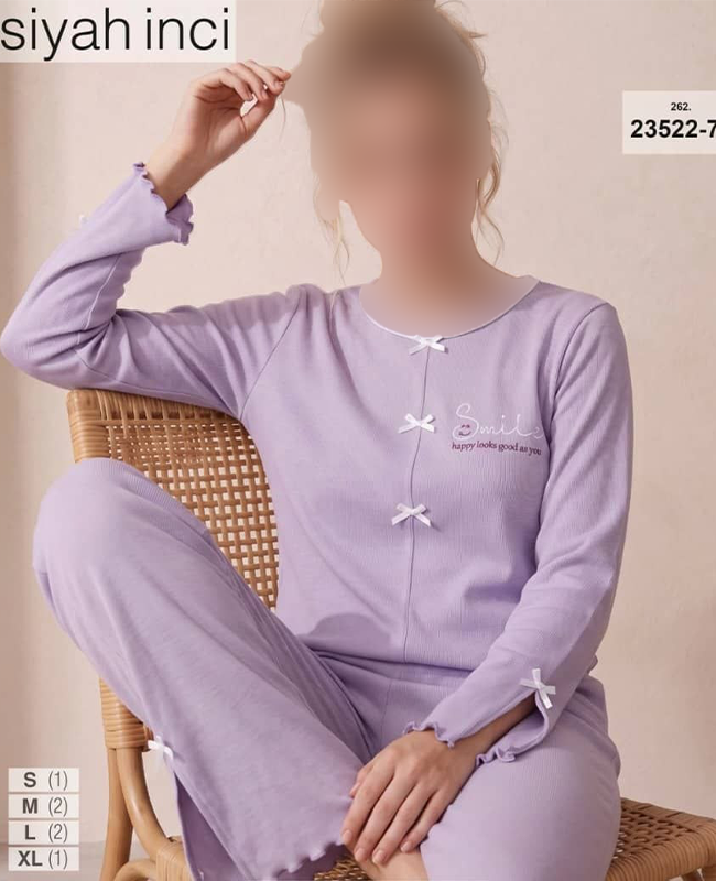 بلوز و شلوار سایز نرمال siyah inci کد 7-23522 بلوز و شلوار سایز نرمال siyah inci کد 7-23522