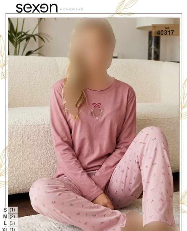 بلوز و شلوار سایز نرمال زنانه sexen کد 40317