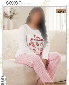 بلوز و شلوار بیگ سایز زنانه sexen کد 40919