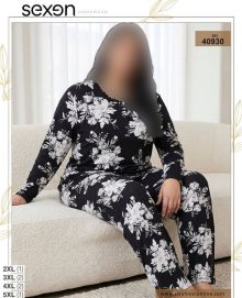 بلوز و شلوار بیگ سایز زنانه sexen کد 40930