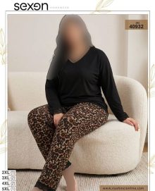 بلوز و شلوار بیگ سایز زنانه sexen کد 40932