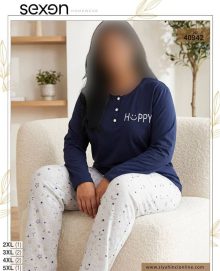 بلوز و شلوار بیگ سایز زنانه sexen کد 40942