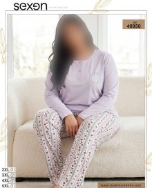 بلوز و شلوار بیگ سایز زنانه sexen کد 40950