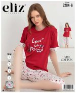 تیشرت شلوارک سایز نرمال eliz کد 6-7204