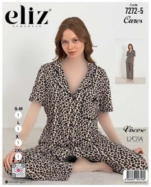 تیشرت شلوارجلو دکمه ای زنانه eliz کد5-7272