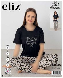 تیشرت شلوار سایز نرمال زنانه eliz کد1-7287