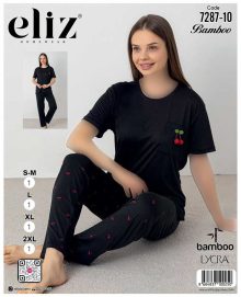 تیشرت شلوار سایز نرمال زنانه eliz کد 10-7287