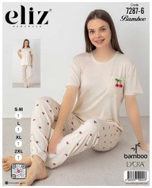 تیشرت شلوار سایز نرمال زنانه eliz کد 6-7287