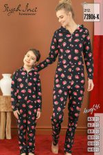 تولوم نخی سایز نرمال زنانه سیاه اینچه کد 72806