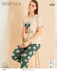 تیشرت و شلوار زنانه میسنزا کد 03206