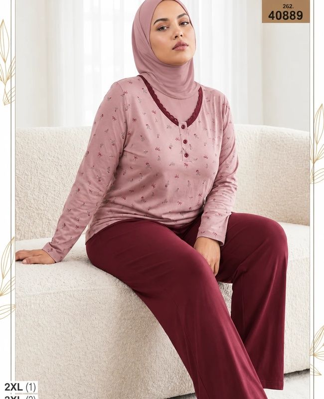 بلوز و شلوار بیگ سایز زنانه sexen کد 40889 بلوز و شلوار بیگ سایز زنانه sexen کد 40889