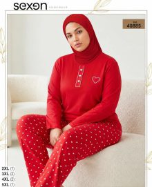 بلوز و شلوار بیگ سایز زنانه sexen کد 40885