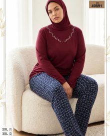 بلوز و شلوار بیگ سایز زنانه sexen کد 40891