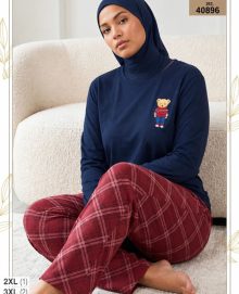بلوز و شلوار بیگ سایز زنانه sexen کد 40896
