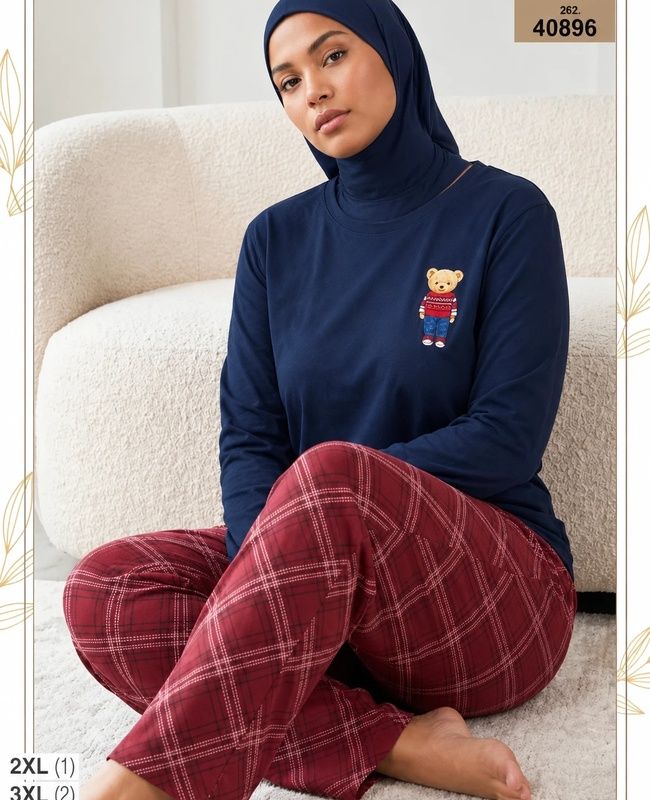 بلوز و شلوار بیگ سایز زنانه sexen کد 40896 بلوز و شلوار بیگ سایز زنانه sexen کد 40896