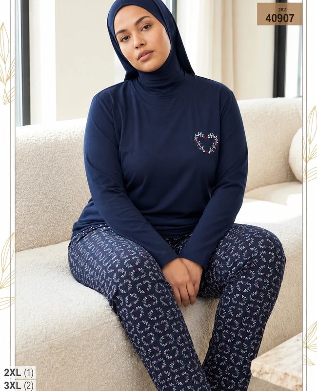 بلوز و شلوار بیگ سایز زنانه sexen کد 40897 بلوز و شلوار بیگ سایز زنانه sexen کد 40897