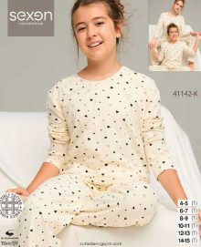 بلوز شلوار دخترانه سکسن کد41142-K