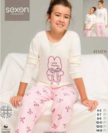 بلوز شلوار دخترانه سکسن کد41147-K