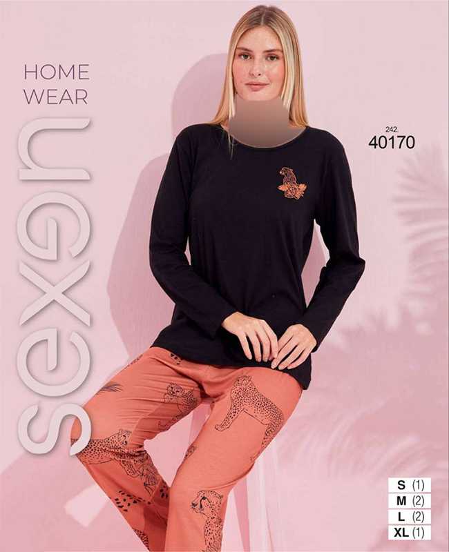 بلوز شلوار زنانه سکسن کد 40170 بلوز شلوار زنانه سکسن کد 40170