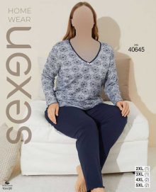 بلوز شلوار سایز بزرگ زنانه سکسن کد 40645