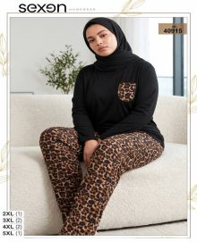 بلوز و شلوار بیگ سایز زنانه sexen کد 40915