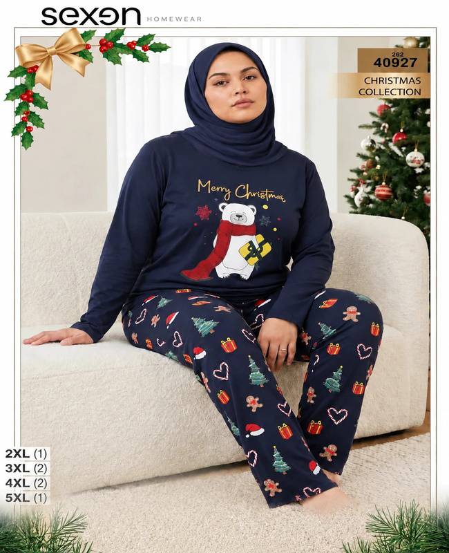 بلوز و شلوار بیگ سایز زنانه sexen کد 40927