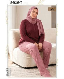 بلوز و شلوار بیگ سایز زنانه sexen کد 40945