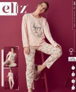 بلوز و شلوار راحتی زنانه طرح گل کد 1101-30