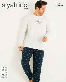 بلوز و شلوار مردانه سیاه اینجه کد09880