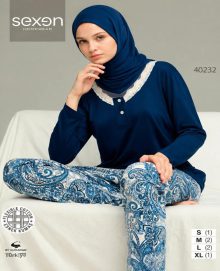 بلوز وشلوار راحتی سکسن کد 40232