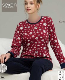 بلوز وشلوار راحتی سکسن کد 40240