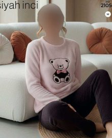 بلوز وشلوار راحتی سیاه اینجه کد 21056