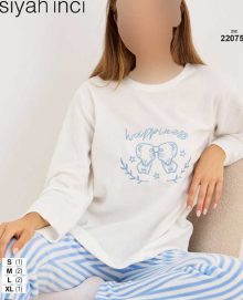 بلوز وشلوار راحتی سیاه اینجه کد 22075