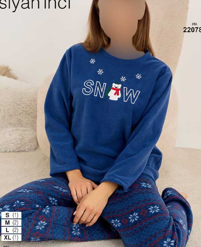بلوز وشلوار راحتی سیاه اینجه کد 22078