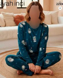 بلوز وشلوار راحتی سیاه اینجه کد22106