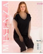 تاب شلوارک سایز بزرگ زنانه رنگ مشکی