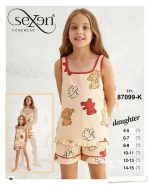 تاب شورتک بچگانه طرح خرس کد 87099