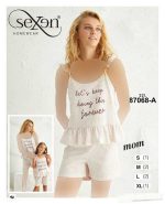 تاب شورتک زنانه طرح خال خالی کد 87068