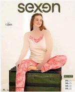 تاب و شلوار سایز بزرگ زنانه کد 13544