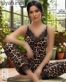 تاپ وشلوار سایز نرمال سیاه اینجه کد 20726