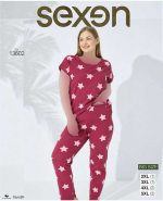 تیشرت شلوار بیگ سایز زنانه کد 13602