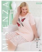 تیشرت شلوارک سایز بزرگ زنانه کد 02549