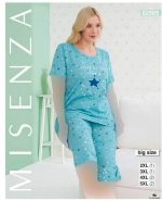 تیشرت شلوارک سایز بزرگ زنانه کد 02585