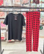 تیشرت و شلوار مردانه سیاه اینجه کد 09849