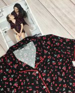 تیشرت و شورتک زنانه سیاه اینجه کد55232(1)